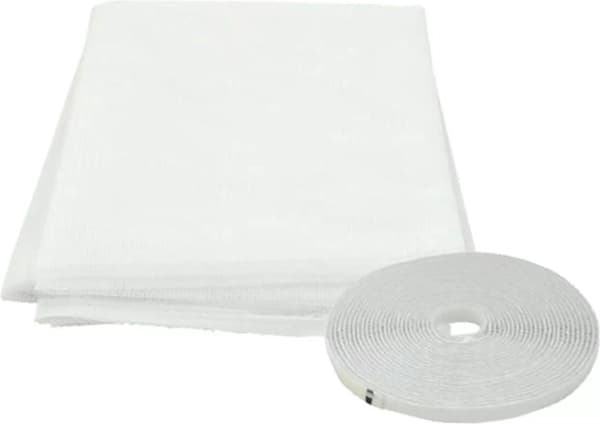 Fluenet - 150x130 cm - Hvid - Inkl. montering