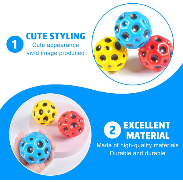 3 delar Astro Jump Ball, Moon Bouncing Ball, Studsbollar, Hig