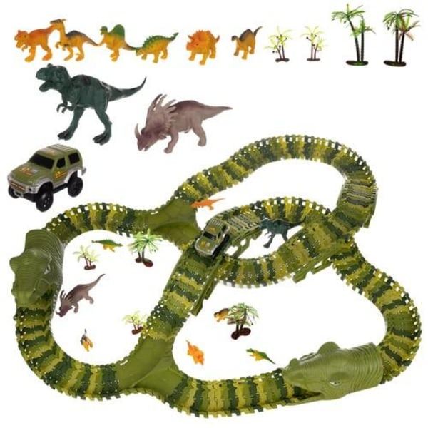 Stor Bilbana för Barn - Dinosaurie Grön
