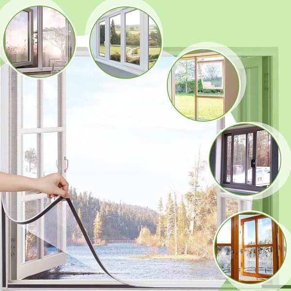 Window Net - 120 - 110 - cm - Magnetic - Insect Screen - Easy - Installation - Skylight - Window - Universal - Keeps - Insects