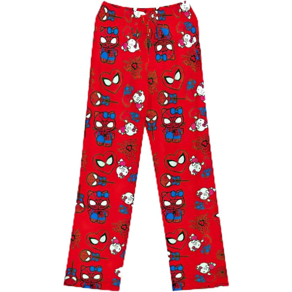 Anime Pyjamasbukser med tryk overalt FARVE 3 FARVE 3 2XL COLOR 3 2XL