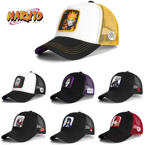 Uzumaki Naruto Broderad Hatt Pojkar Flickor Keps Sommar Solhatt Förälder-Barn Anime Utomhussport Keps Truckerkeps Gåvor 44