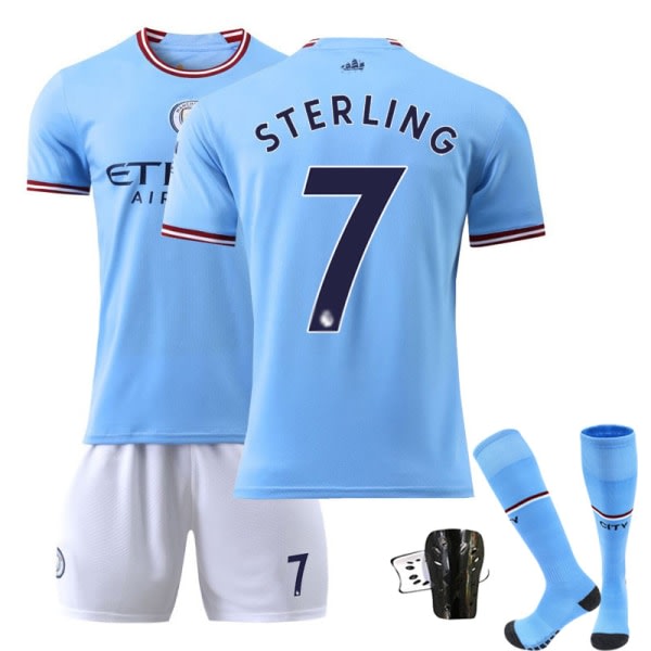 3 Manchester City hjemmefodboldtrøje til børn, egnet til vægt 15-41KGyix zdq