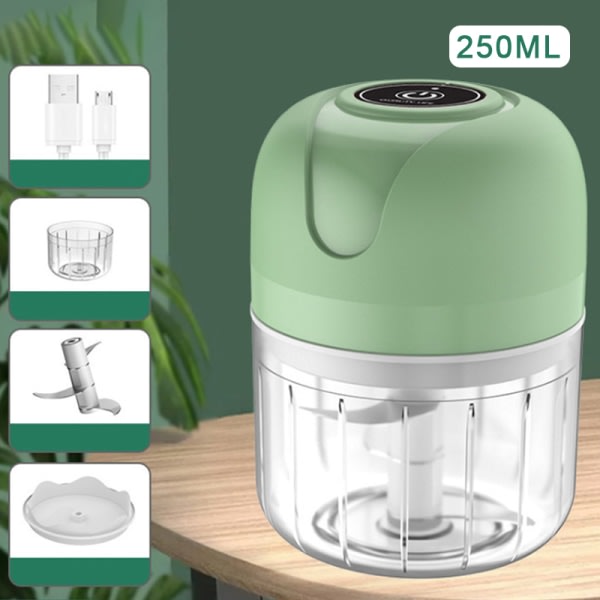 Latautuva valkosipulin murskain lihamylly Mincer Crusher M Green 250ML