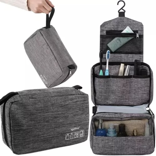 Makeup Bag / Sminkväska / Necessär - Sminkväska Grey grå