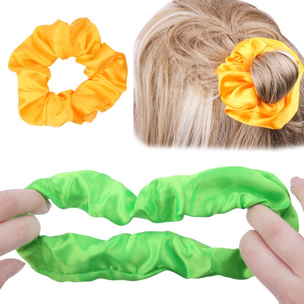 60-pack Hår Scrunchies, BeeVines Silk Satin Hår Scrunchies, Cur