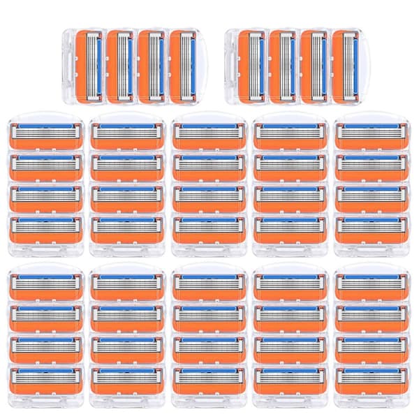 - 52-pack Herrrakknivar, Kompatibla blad - WELLNGS 48 pack