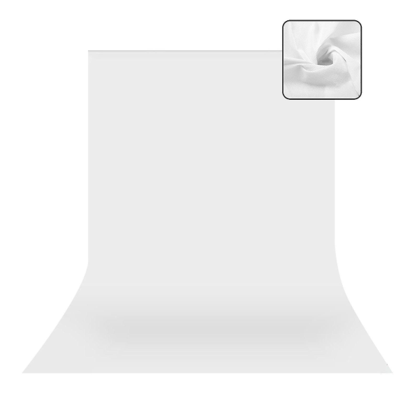 Fotostudie Baggrund Grøn Hvid Sort Skærm Chromakey 1,6 m bred baggrund Wit 1 6  2 M