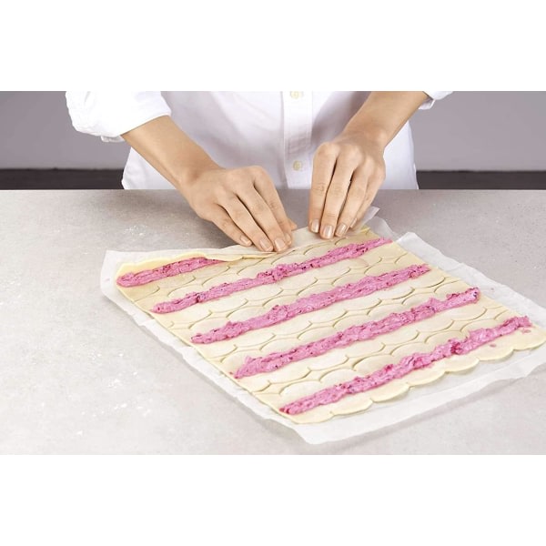 Kavelrulle for at gøre brødpinnar, aperitifpinnar og hemlagade aptitretare (rosa)