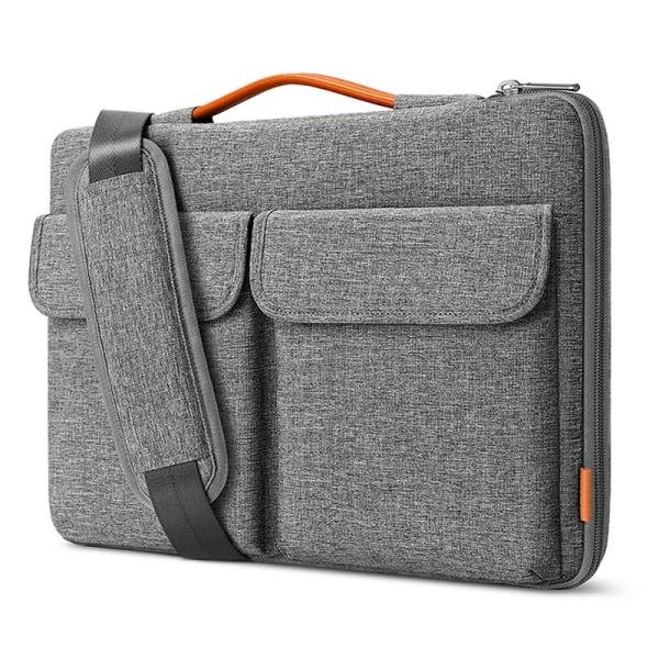 Laptopveske 15,6 tommer - Svart, grå, rosa