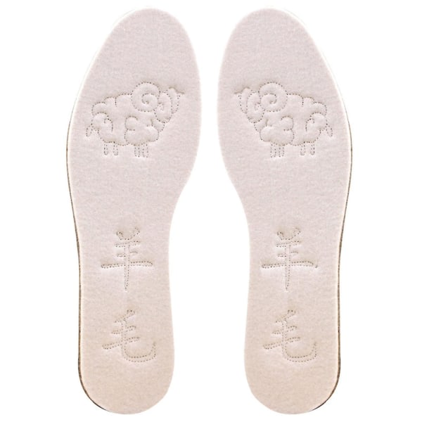 1 par skor Innerkuddar Andas Soft Touch Ergonomisk design Svettabsorption Förtjockning Deodorisering Skotillbehör Imitation Ull Vinter Wa 40