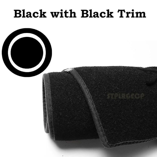 Passer til Peugeot 206 1998-2012 Skridsikker instrumentbræt beskyttelsesplade bildele solskærms måtte 1999 2000 2001 2002 2003 2004-Perfekt venstrestyret Left Hand Drive Black Edge