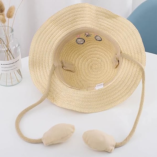 Solhatt Rolig Bucket Hat Bredbremmet Sommer Solbeskyttelse Hatt Barn Sammenleggbar Strandhatt Søt Fiskerhatt UPF 50 Utendørs Solkrem