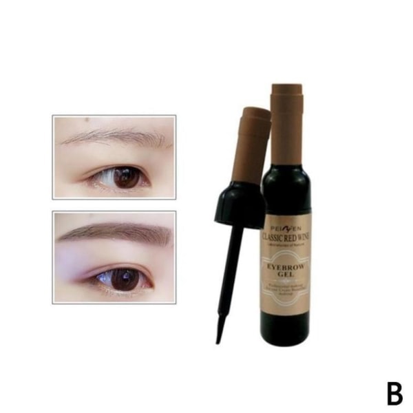 3 väriä Kulmakarvageeli Pitkäkestoinen Vedenpitävä Kuori Pois Väri E 02 # Natural Brown 6ml