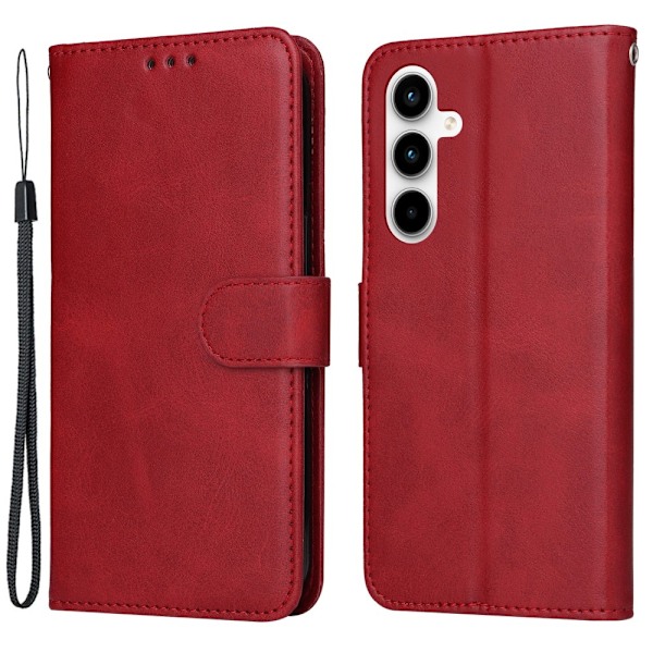 SKALO Samsung A35 5G PU-Læder Pung Etui - Flere farver Red Röd