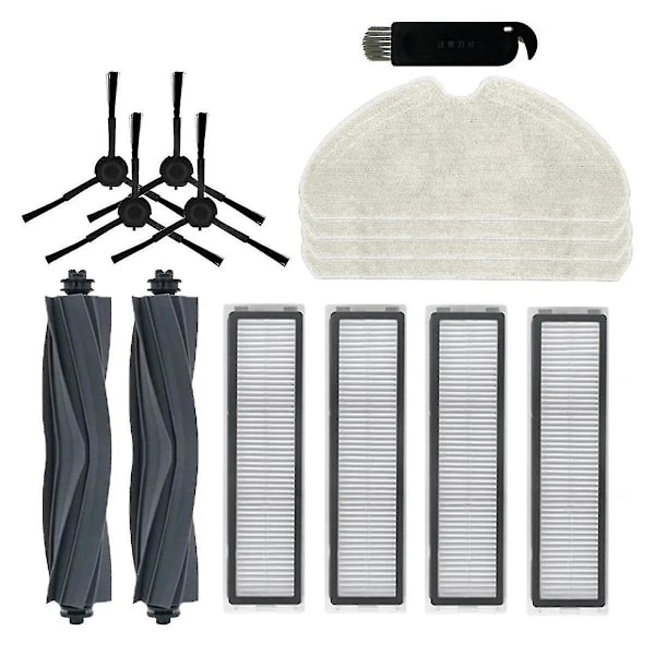 Til Dreame D10s / D10s Pro Robotstøvsuger Hovedbørste Tilbehør Hepa Filter Moppeklud Klude Reservedele [DB] As Shown