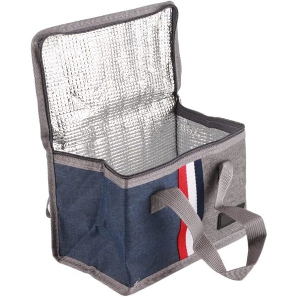 Isolerad lunchväska 23 x 15 x 16 cm Bärbar kylväska, ZQKLA