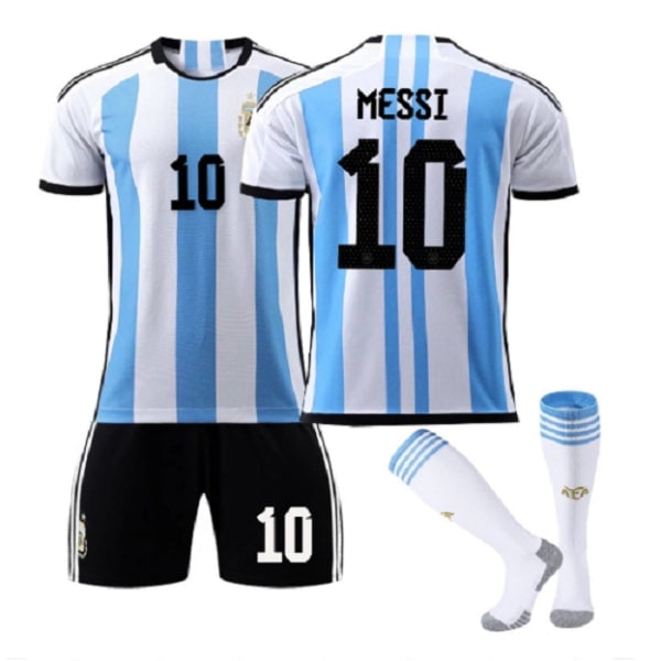 MESSI 10 VM Argentina Fodboldsæt 18(100-110CM) zdq