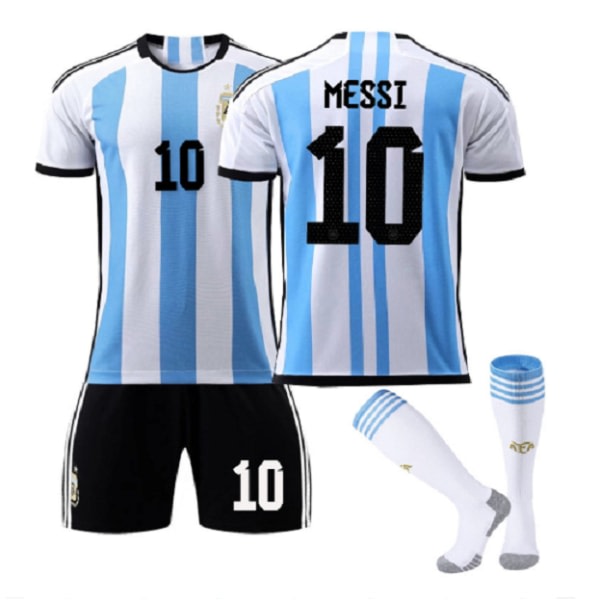 MESSI 10 World Cup Argentina fodbolddragt 18(100-110CM) zdq