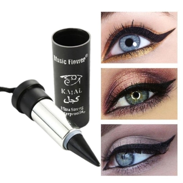 Svart Eyeliner Gel Eye Liner Penna Penna Beauty Makeup m Vannpro brun One-size