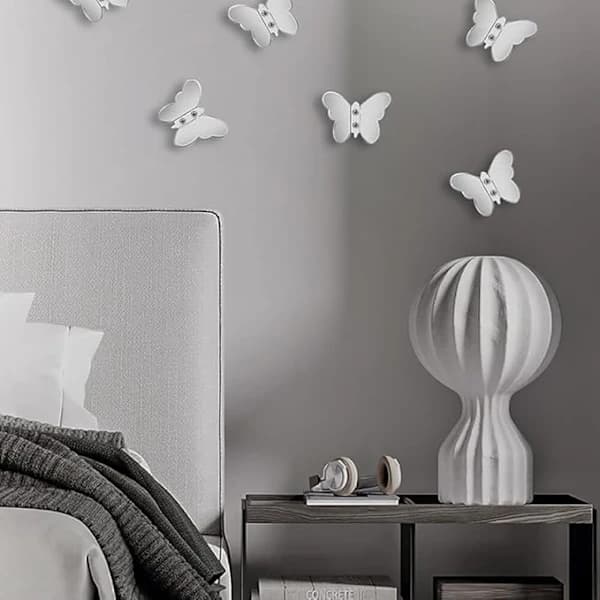 Butterfly Robe Hook Solid Brass Wall Mounted Towel Hook Bathroom Accessories Door Hat Hook Clothes Hook, Chrome Polishing