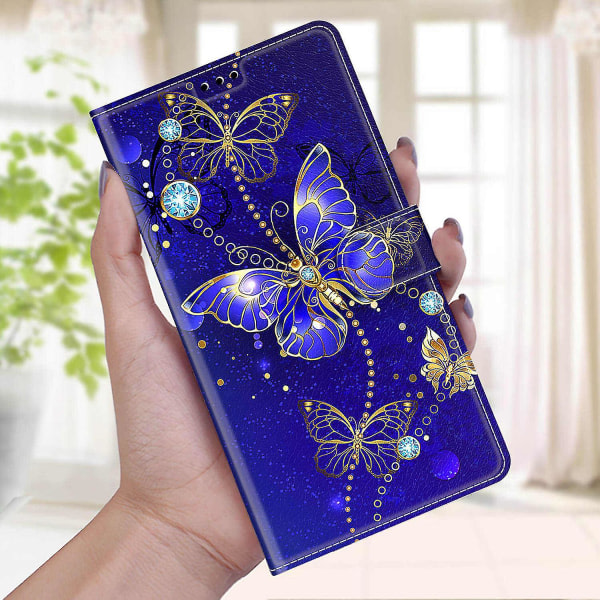 Yhteensopiva Iphone 11 Pro Tummansininen Butterfly case none