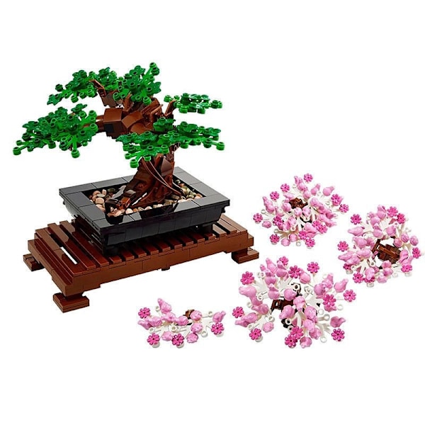 Bonsaitre med kirsebærblomster, DIY-plantemodell for voksne, kreativ gave til hjemmet eller kontor, plante samlesett, morsdag