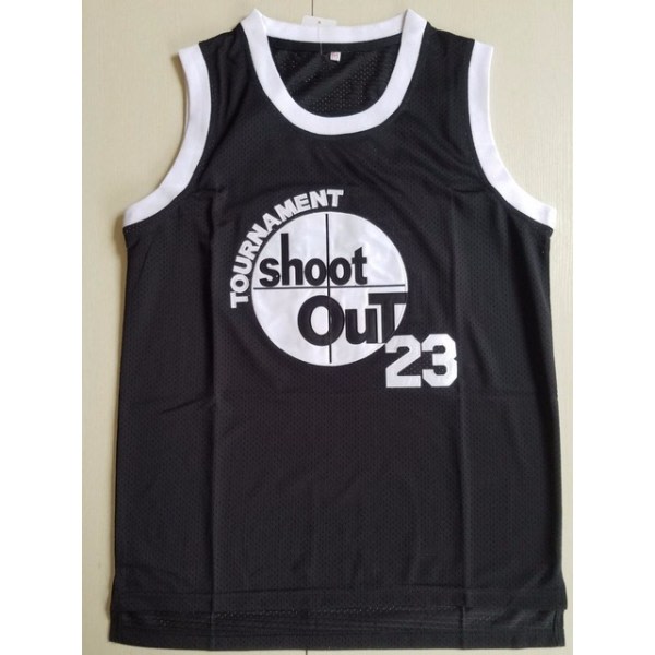 96 Championship Shootout Baskettröja Stitched Sports Movie Jersey Svart—23 M zdq