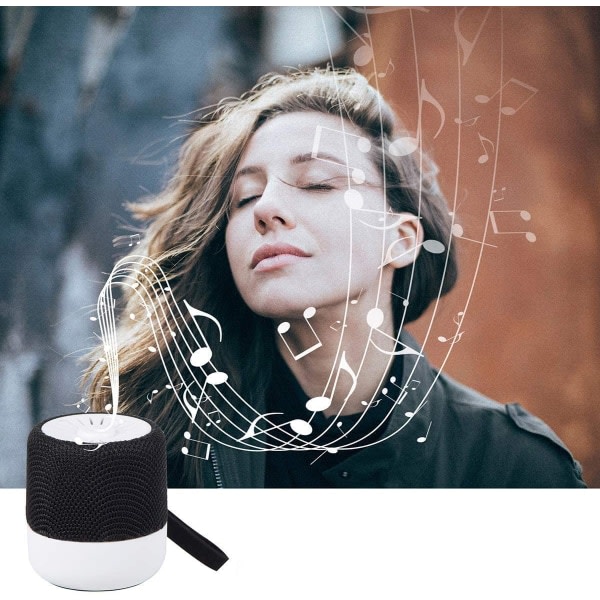 Bluetooth minihögtalare, bærebar høytalare, stereolyd med djup