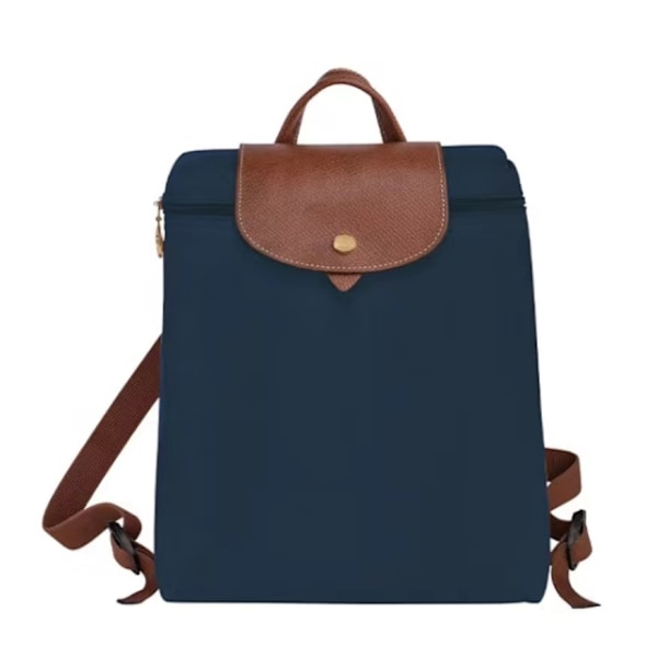 Fransk Longchamp Dumpling Väska Casual Lätt Vattentät Nylon Ryggsäck 9