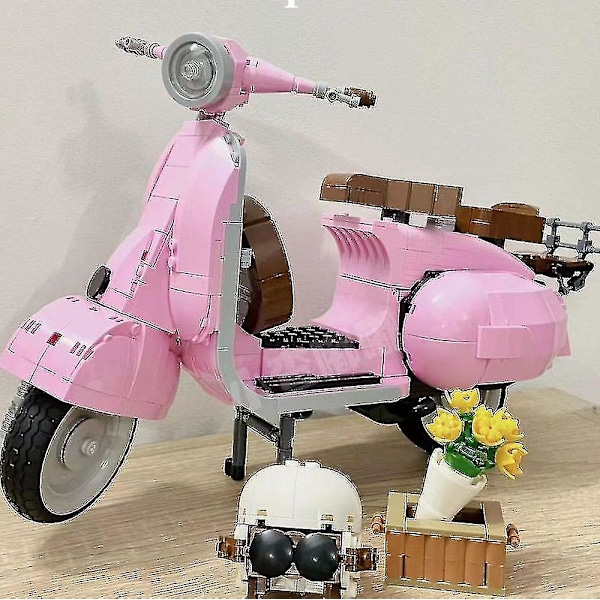 Roman Holida Vespa 125 Moc 10298 Kuuluisa moottoripyörä City Moto kokoonpanokivet high-end