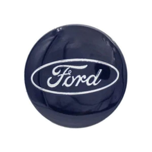 4-pak - Ford Centerkapsler / Hjulkapsel Emblem - Bi 65 54mm - Blå