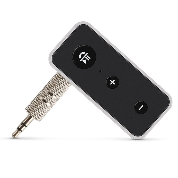 Bluetooth 5.0 Aux Adapter, Audio Car Kit Receiver, Bærbar Trådløs Audio Adapter 3,5 mm Aux til musik, Hi-Fi-system til hjemmet