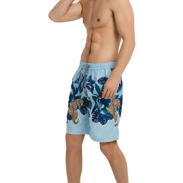 Roliga badbyxor for menn Quick Dry Beachwear Sport Löpning Swim Board Shorts-DK019 zdq