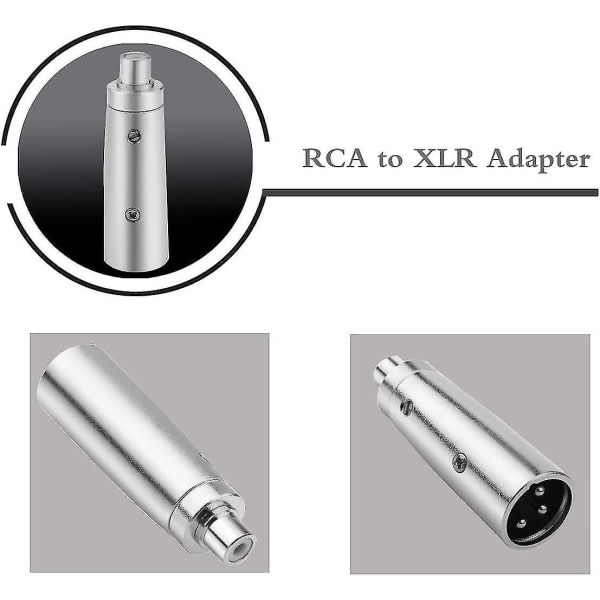Fe til XLR Pluggkabeladapter - 2 stk zdq