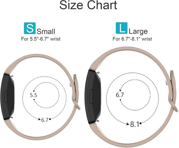 til Fitbit Inspire HR/Inspire Rem - Sport Silikoneudskiftningsrem (3-pak)