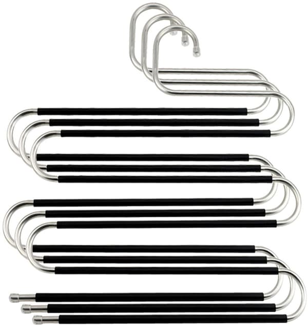 3 - Clothes Hanger - Wardrobe Organizer - Drying Rack - Non-slip - S - shaped - Multifunctional