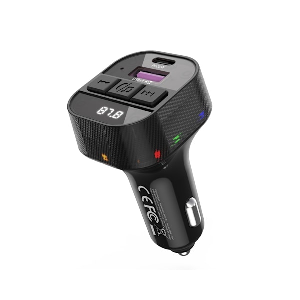 XO FM-sender med Bluetooth MP3 og USB-lading 30W