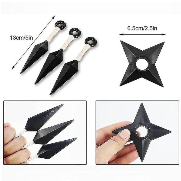 Jul Halloween Kakashi Tillbehör Naruto Handskar Kunai Mask Ninja Bag Uchiha Vantar Anime Ac