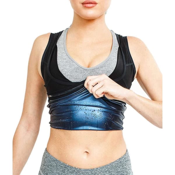 Midjetränare Neopren Svettbastu Väst Dragkedja Magekontroll Body Shaper Man Kvinnor M Kvinnor zdq