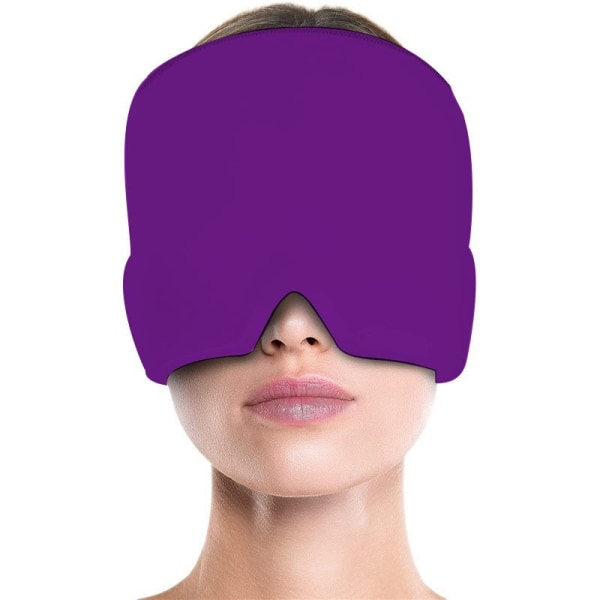 Gel Hot Cold Therapy Hovedpine Migræne Cap til kemoterapi Sort