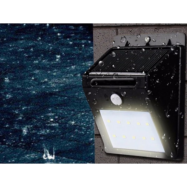 Strålkastare - 30 LED - med Rörelsedetektor - Solcellsdriven 155