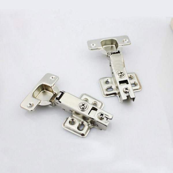 1 x Säkerhetsdörr Hydraulisk gångjärn Soft Close Full Overlay Kök Silver one size