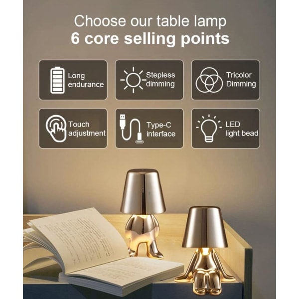 Thinker Lampe Bordslampe Touch Control