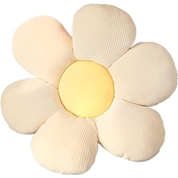 Søt Blomst Gulvpute, Pyntepute Romdekorasjon Off-white petals-yellow core Off-white petals-yellow core 40cm