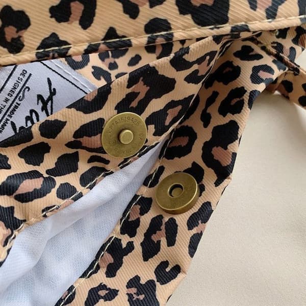 Casual stoffveske Leopard skulderveske 1 1 1 1