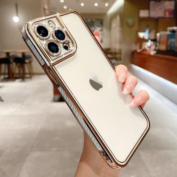 CDQ Skal till iPhone 14 Pro Max Klart sött, guld