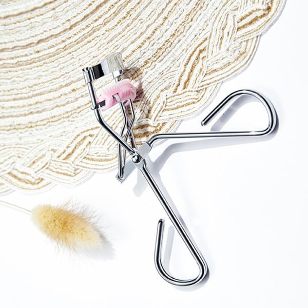 1 stk. øjenvippebukker med indbygget kam - Øjenvippebukker Eye Beauty Silver onesize