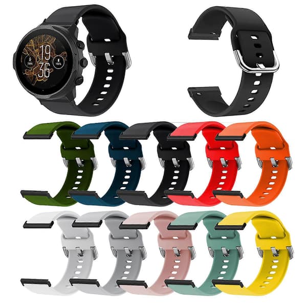 Vaskbart Urrem Silikone Armbånd Åndbart til SpartanSport Wrist til Hr_tfrf