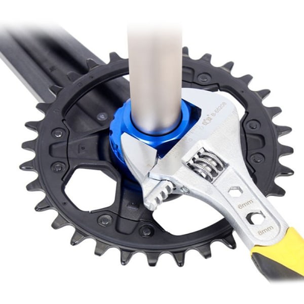 Cykel 12Speed Kedjering L?sring Adapter Demonteringsverktygsf?ste Bl? one size